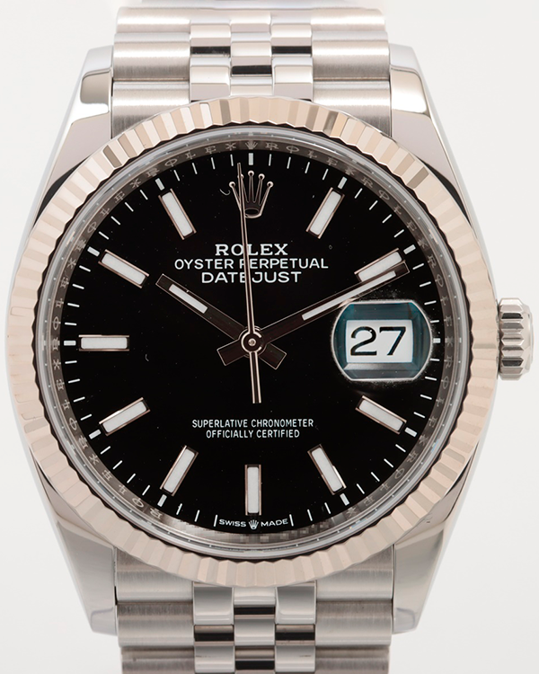 Rolex Datejust 36MM Black Dial Jubilee Bracelet (126234)