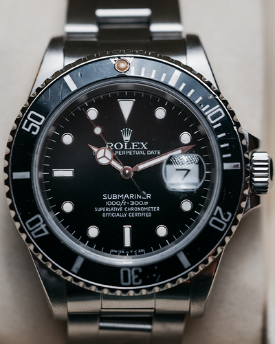 Rolex Submariner Date 40MM Black Dial Steel Bracelet (16610)