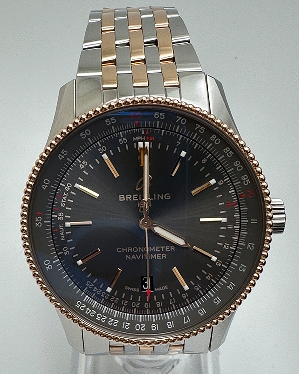 2023 Breitling Navitimer Automatic 41 Steel/ 18k Red Gold Grey Dial (U17326)