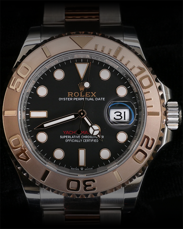 2023 Rolex Yacht-Master 40MM Black Dial Two-Tone Steel/Rose Gold Bracelet (126621)