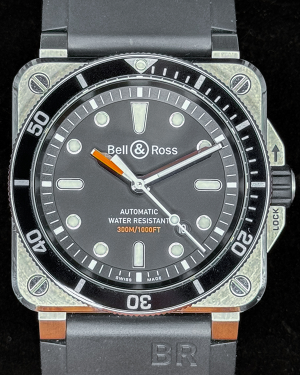 Bell & Ross BR 03-92 Diver 42MM Black Dial Rubber Strap (BR0392-D-BL-ST/SRB)