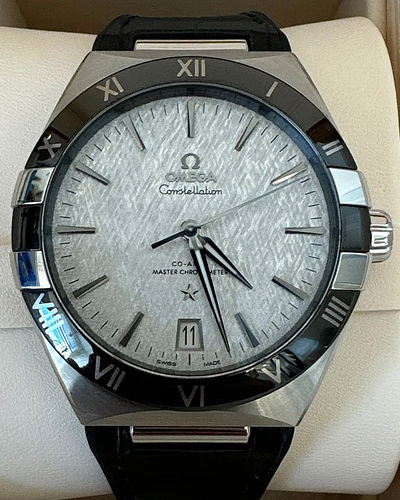 Omega Constellation 41MM Grey Dial Leather Strap (131.33.41.21.06.001)