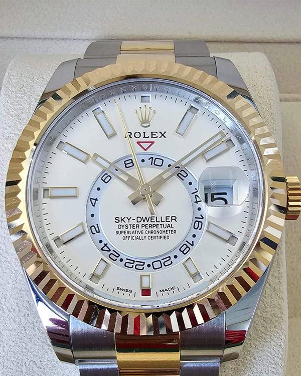2023 Rolex Sky-Dweller Oystersteel And Yellow Gold White Dial (326933)