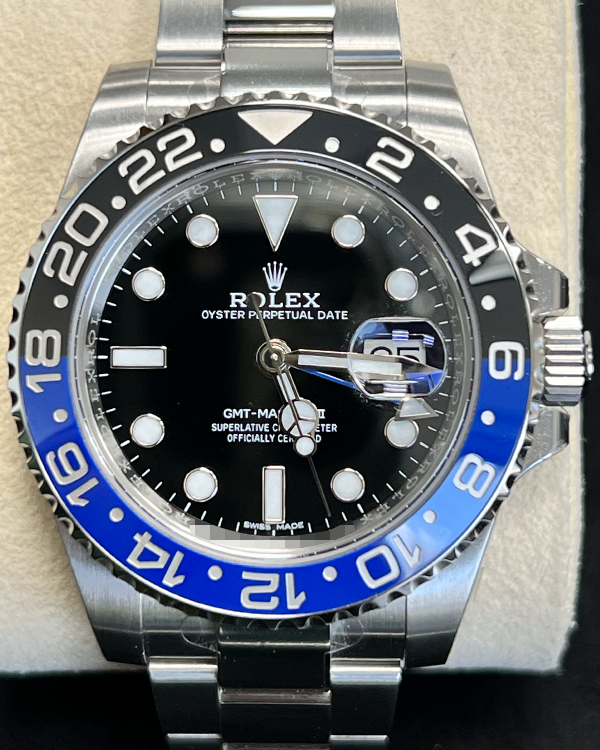 2017 Rolex GMT-Master II "Batman" "Khanjar" 40MM Black Dial Oyster Bracelet (116710BLNR)