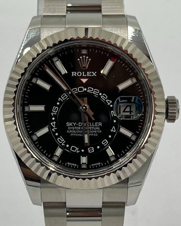 2021 Rolex Sky-Dweller 42MM Black Dial Oyster Bracelet (326934)