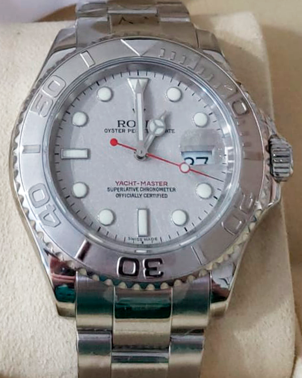 2006 Rolex Yacht-Master 40MM Silver Dial Steel Bracelet (16622)