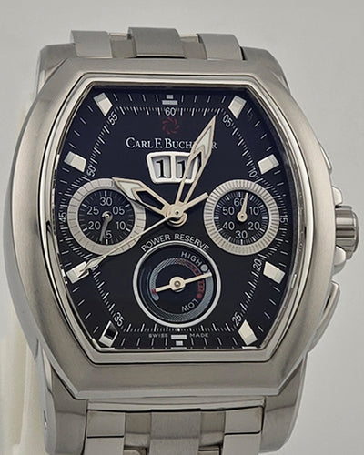 2024 Carl F. Bucherer Patravi T-Graph 38.5MM Black Dial Steel Bracelet (00.10615.08.33.21)