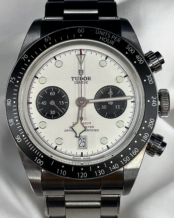 No Reserve - 2022 Tudor Black Bay Chrono "Panda" 41MM White Dial Steel Bracelet (79360N)