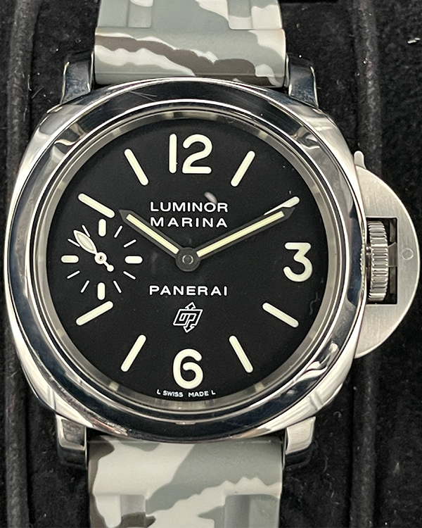 Panerai Luminor Marina Logo Steel Black Dial (PAM0005)