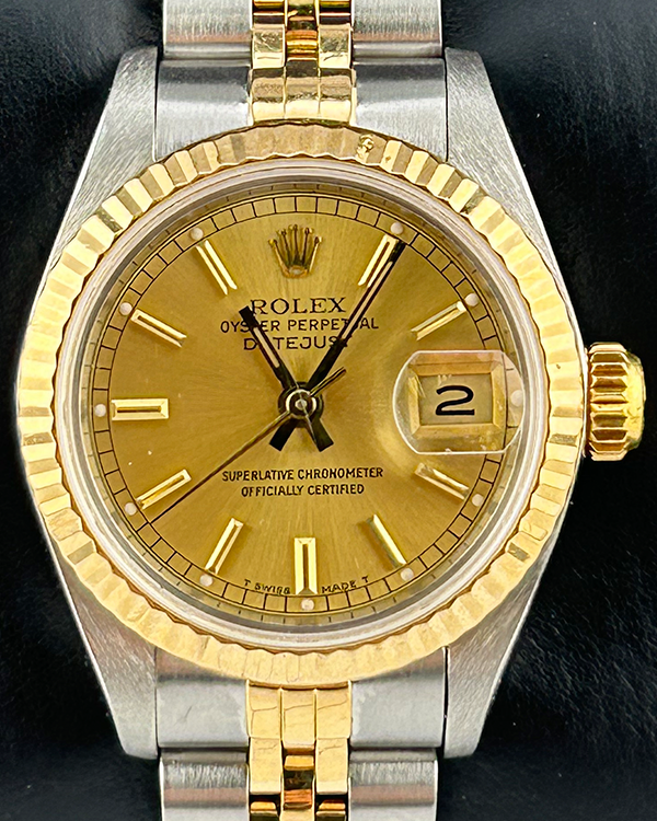 Rolex Lady-Datejust 26MM Champagne Dial Two-Tone Jubilee Bracelet (69173)