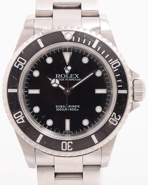 1999 (A Serial) Rolex Submariner 40MM Black Dial Steel Bracelet (14060)