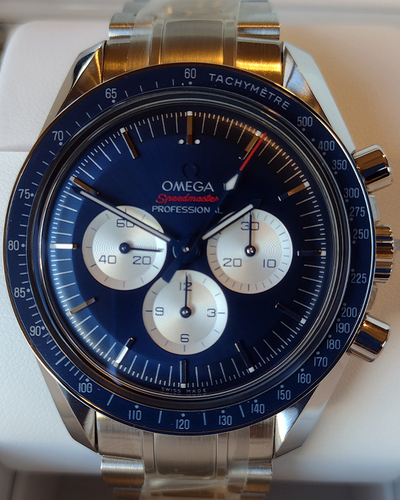 2021 Omega Speedmaster "Tokyo 2020 Olympics" Limited Edition 42MM Blue Dial Steel Bracelet (522.30.42.30.03.001)