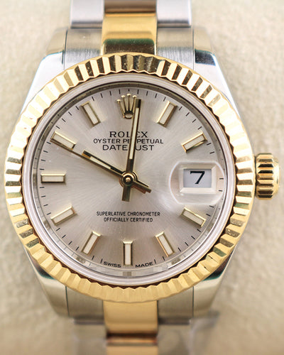 2019 Rolex Lady-Datejust 28MM Silver Dial Two-Tone Oyster Bracelet (279173)