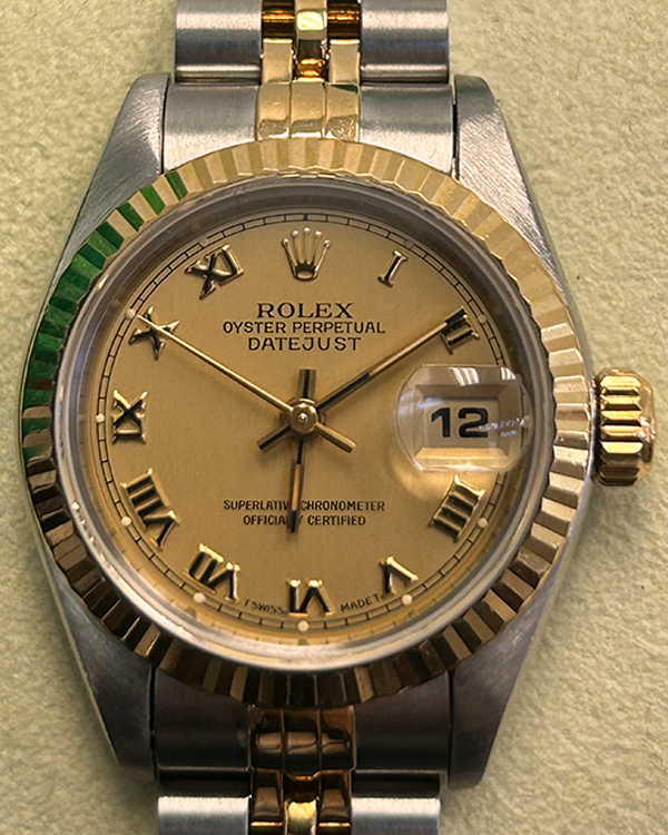 1995 Rolex Lady-Datejust 26MM Champagne Dial Two-Tone Jubilee Bracelet (69173)