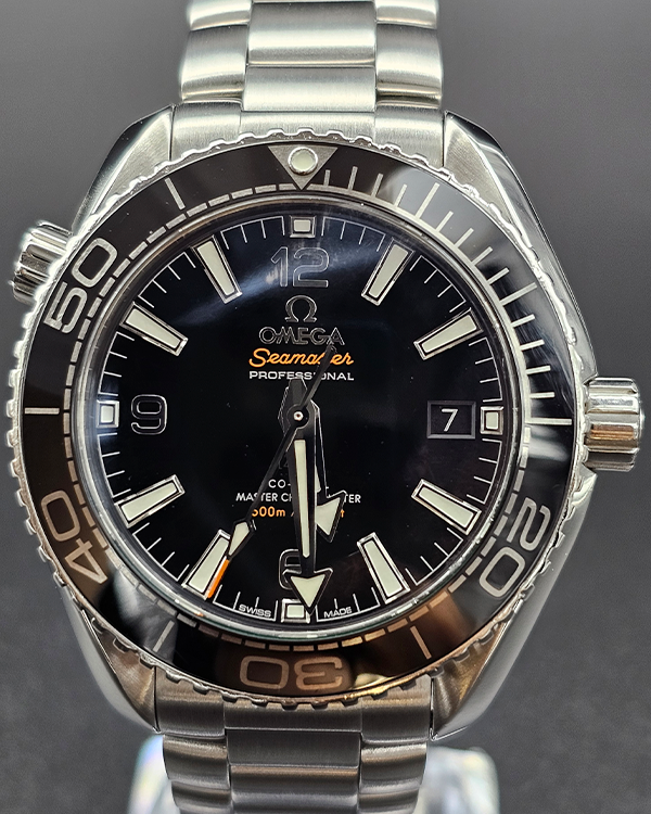 Omega Seamaster Planet Ocean 39.5MM Black Dial Steel Bracelet (215.30.40.20.01.001)