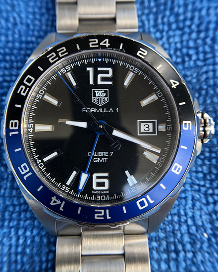 Tag heuer formula 1 calibre 7 gmt discount automatic