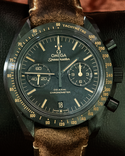 2020 Omega Speedmaster Dark Side of the Moon "Vintage Black" 44.25MM Black Dial Leather Strap (311.92.44.51.01.006)