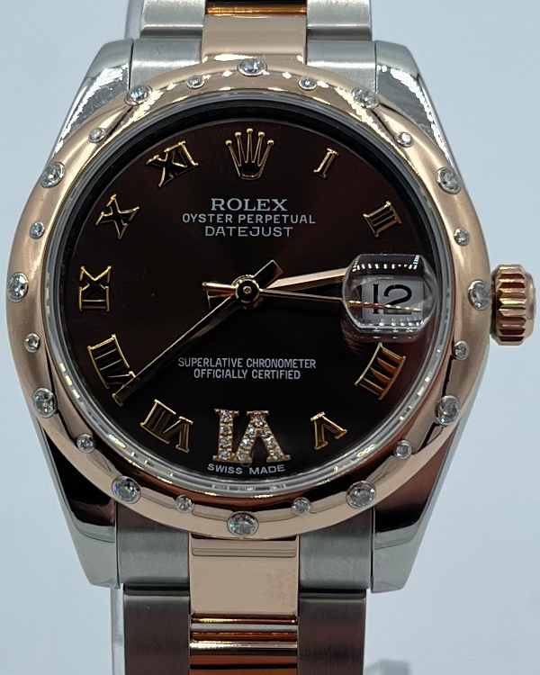 2014 Rolex Datejust 31MM Chocolate Dial Two-Tone Bracelet (178341)