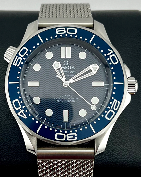 2023 Omega Seamaster Diver 300M "James Bond 60th Anniversary" 42MM Blue Dial Steel Bracelet (210.30.42.20.03.002)