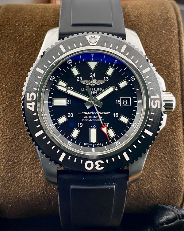 No Reserve - 2017 Breitling Superocean 44 Special Steel Black Dial (Y17393)