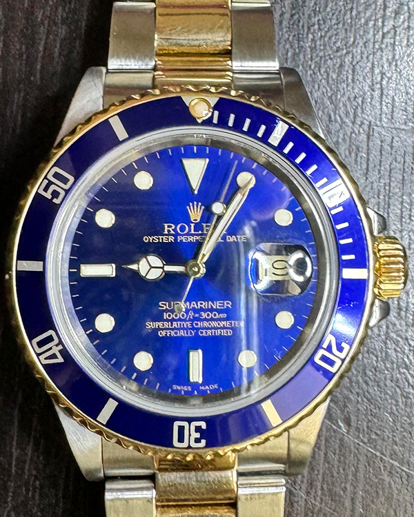 Rolex Submariner Date "Bluesy" 40MM Blue Dial Two-Tone Bracelet (16803)