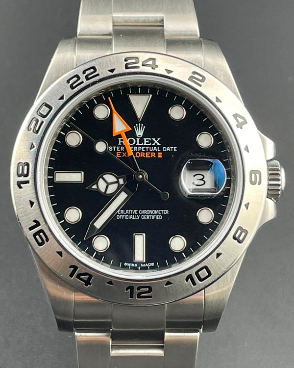 Rolex Explorer II 42MM Oystersteel Black Dial (216570)