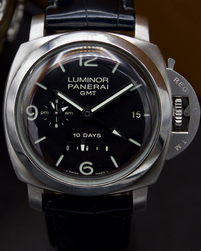 Panerai Luminor 1950 10 Days 44MM Black Dial Leather Strap (PAM00270)