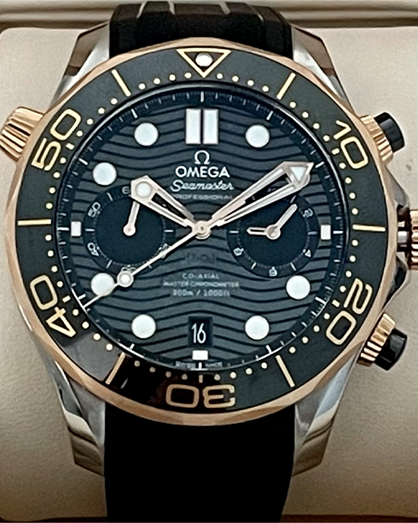 2022 Omega Seamaster Diver 300m Gold/Steel Black Dial (210.22.44.51.01.001)