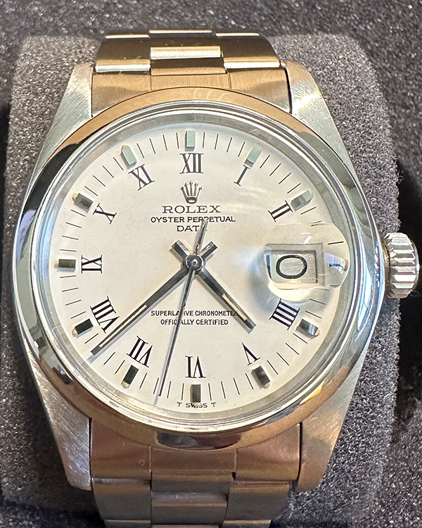 Rolex Oyster Perpetual Date 34MM White Dial Oyster Bracelet (1500)