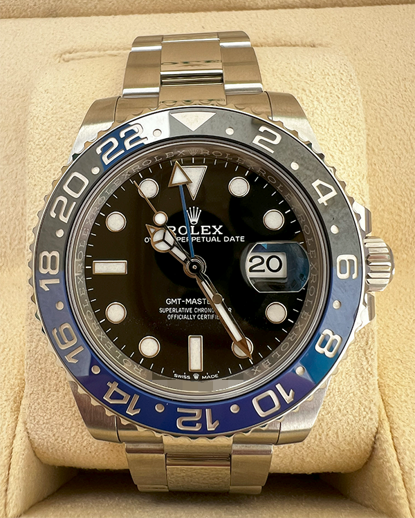 2023 Rolex GMT-Master II "Batman" 40MM Black Dial Oyster Bracelet (126710BLNR)