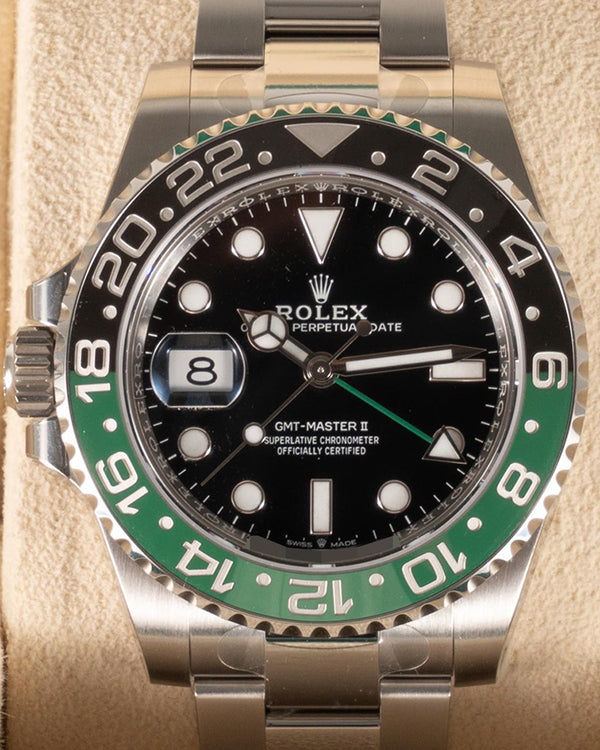 Rolex GMT-Master II "Sprite" 40MM Black Dial Oyster Bracelet (126720VTNR)