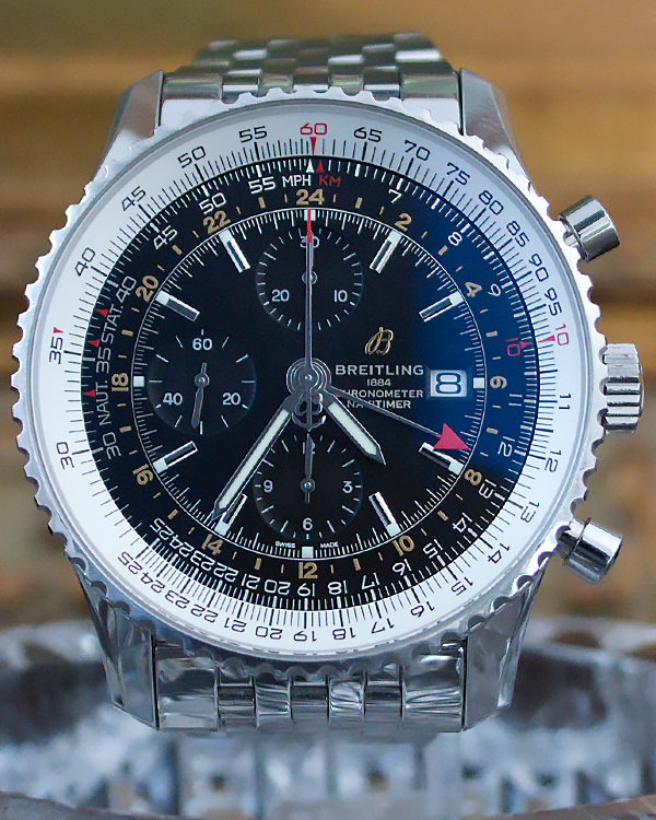 2021 Breitling Navitimer GMT Chronograph 46MM Black Dial Steel Bracelet (A24322121B2A1)