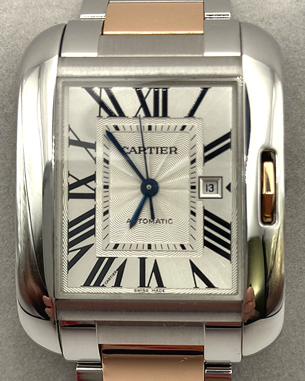 Cartier Tank Anglaise 39.2X29.8MM Silver Dial Two-Tone Bracelet (W5310007)