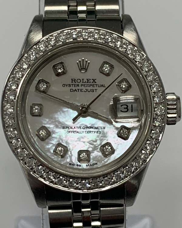 Rolex Lady-Datejust 26MM Aftermarket Mother of Pearl Dial Jubilee Bracelet (69174)