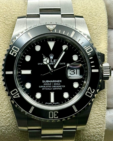 No Reserve - 2019 Rolex Submariner Date 40MM Black Dial Oyster Bracelet (116610LN)