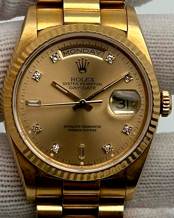 Rolex Day-Date 36MM Champagne Dial President Bracelet (18238)