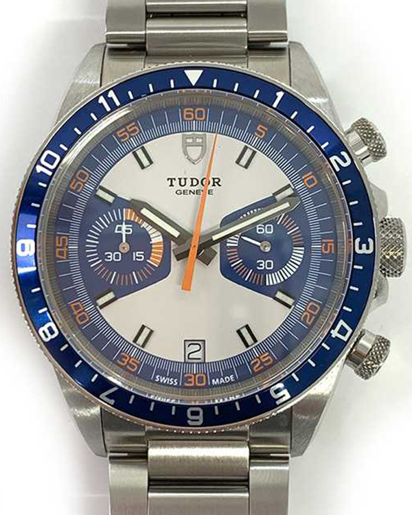 2021 Tudor Heritage Chrono Blue 42MM Steel Blue Dial Bracelet (70330B)