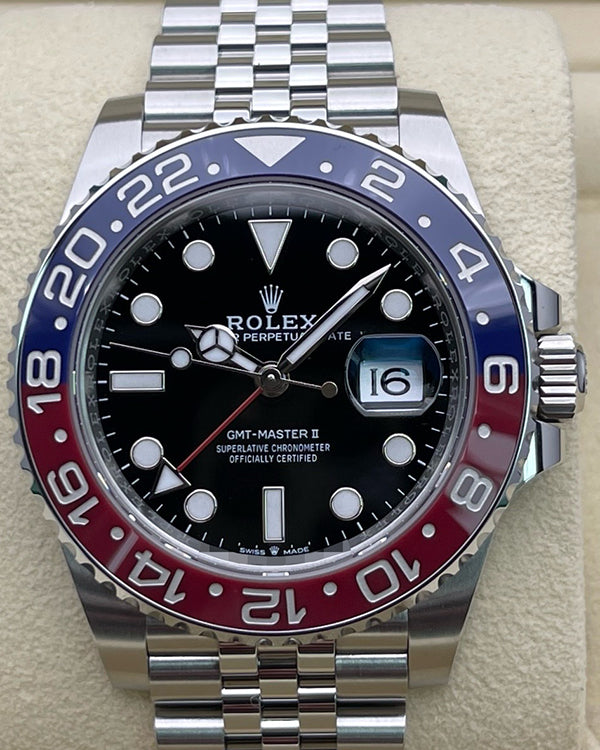 2024 Rolex GMT-Master II "Pepsi" 40MM Black Dial Jubilee Bracelet (126710BLRO)