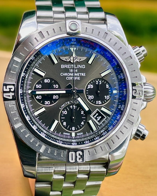 2018 Breitling Chronomat L.E. 44MM Grey Dial Steel Bracelet (AB01151A/F577)