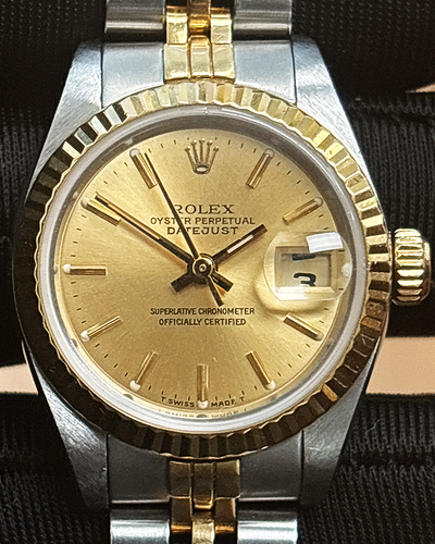 Rolex Lady-Datejust 26MM Champagne Dial Two-Tone Jubilee Bracelet (79173)