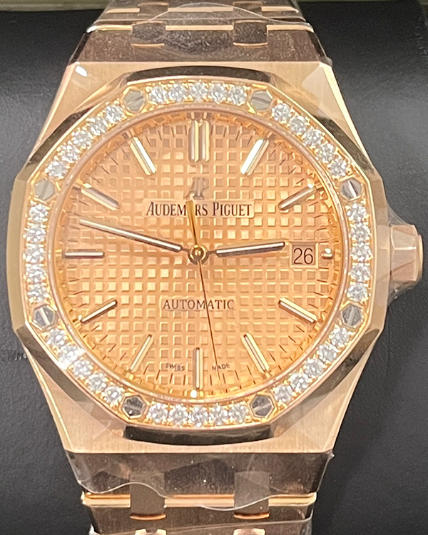 Audemars Piguet Royal Oak 37MM Pink Gold Dial Rose Gold Bracelet (15451OR.ZZ.1256OR.03)