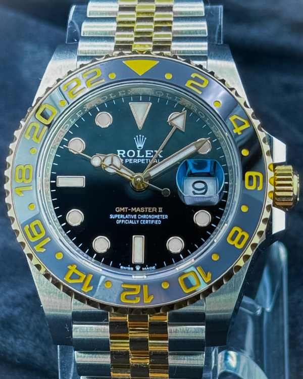 2023 Rolex GMT-Master II 40MM Black Dial Two-Tone Jubilee Bracelet (126713GRNR)