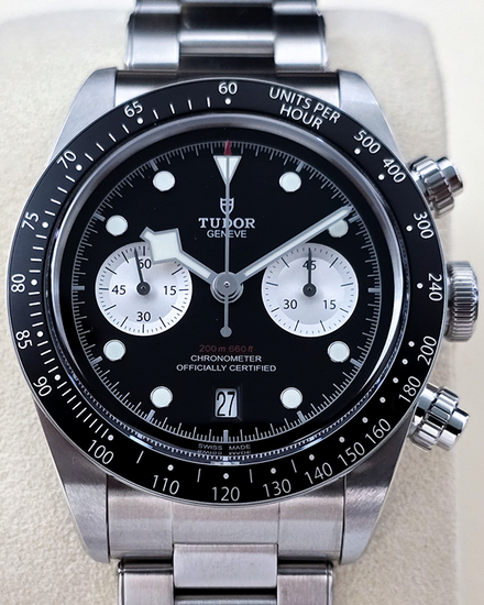 No Reserve - 2023 Tudor Black Bay Chrono 41MM Black Dial Steel Bracelet (79360N)