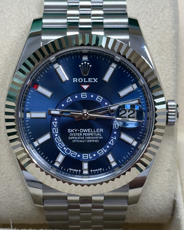2023 Rolex Sky-Dweller 42MM Blue Dial Jubilee Oystersteel Bracelet (336934)