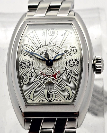 Franck Muller Conquistador 28MM Silver Dial Steel Bracelet (8005 LSC)