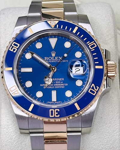 2014 Rolex Submariner "Bluesy" 40MM Blue Dial Two-Tone Oyster Bracelet (116613LB)