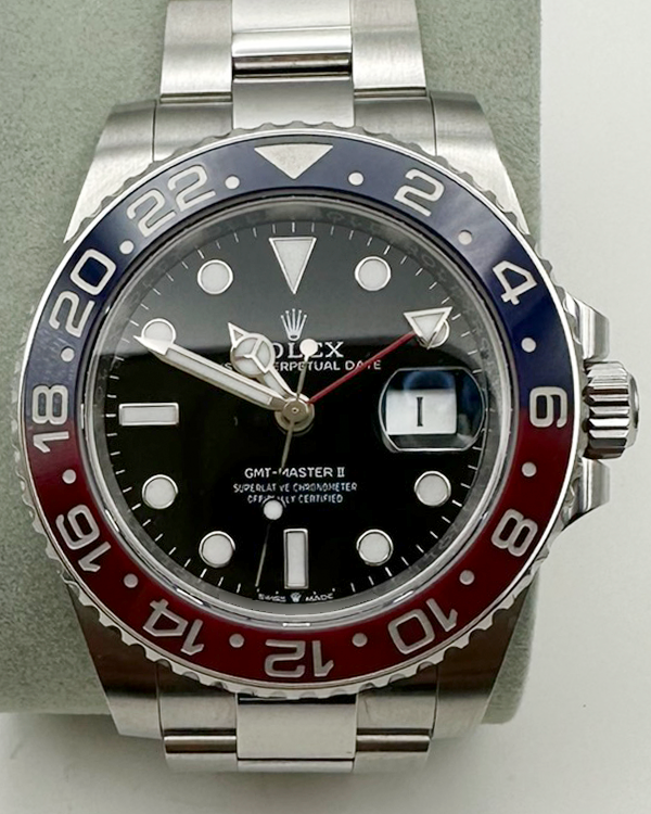 No Reserve - 2022 Rolex GMT-Master II "Pepsi" 40MM Black Dial Oyster Bracelet (126710BLRO)