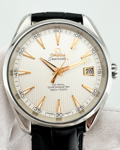 Omega Seamaster Aqua Terra 41.5MM Silver Dial Leather Strap (231.13.42.21.02.003)