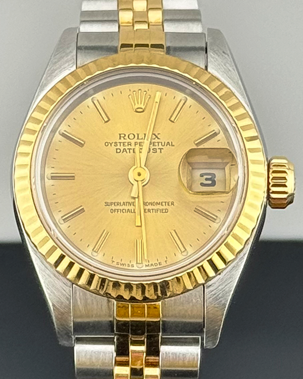 Rolex Lady-Datejust 26MM Champagne Dial Two-Tone Jubilee Bracelet (69173)