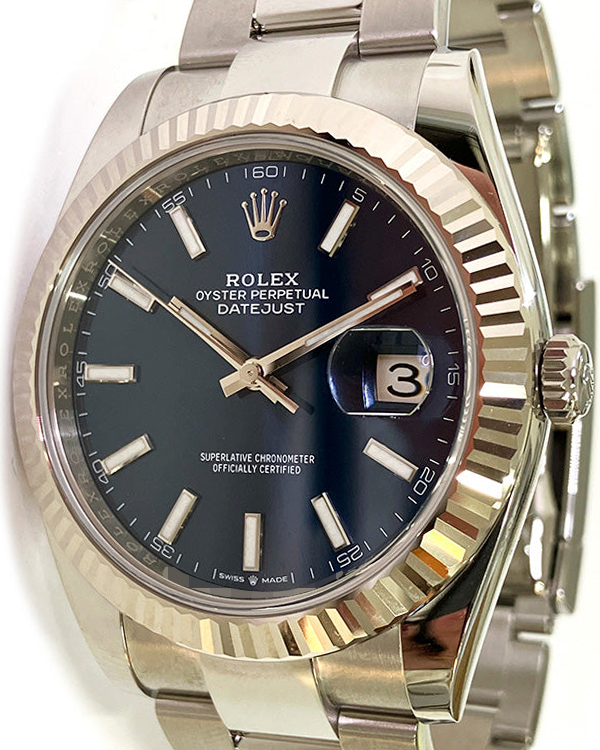 2024 Rolex Datejust 41MM Blue Dial Oyster Bracelet (126334)